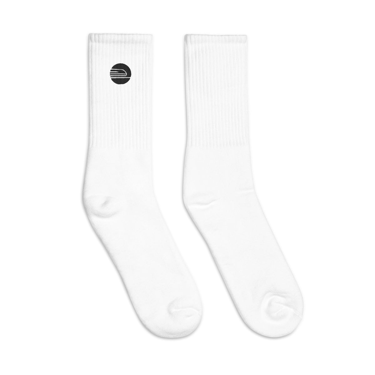 Embroidered Socks | White