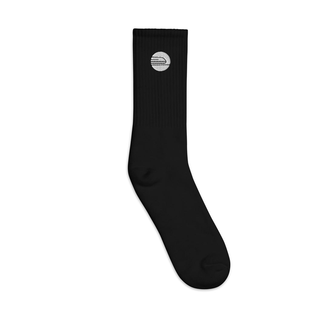 Embroidered Socks | Black