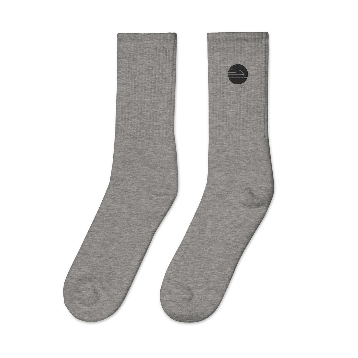 Embroidered Socks | Grey