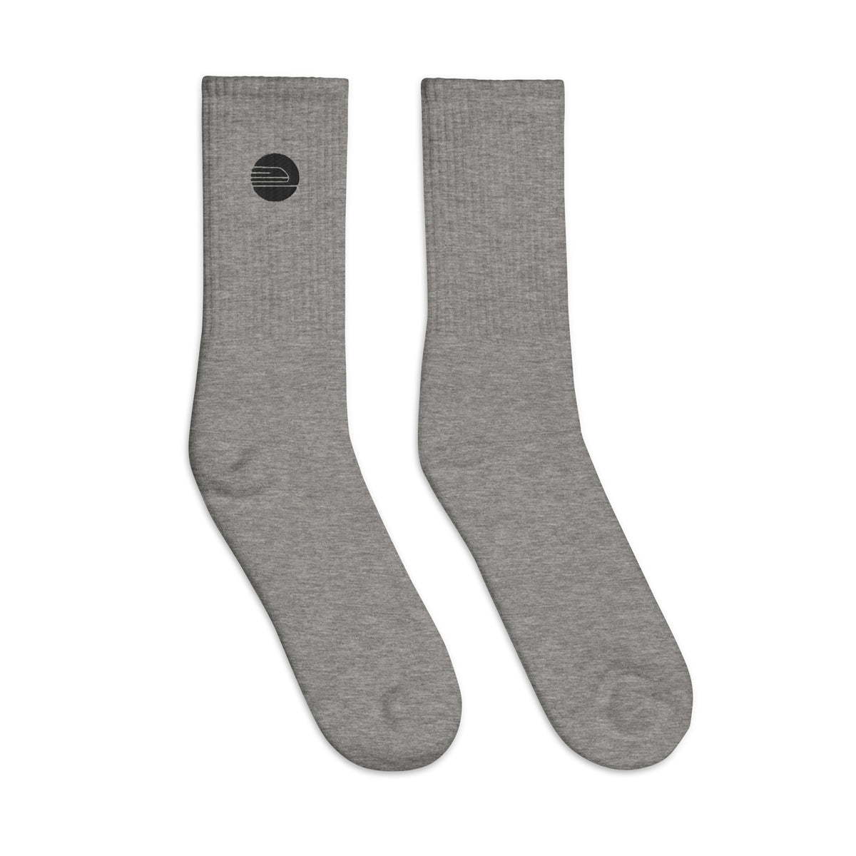 Embroidered Socks | Grey